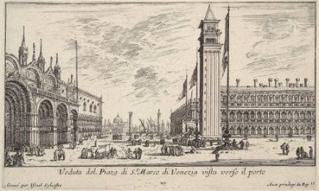 Veduta del. Piazza di San Marco di Venezia vista verso il porto