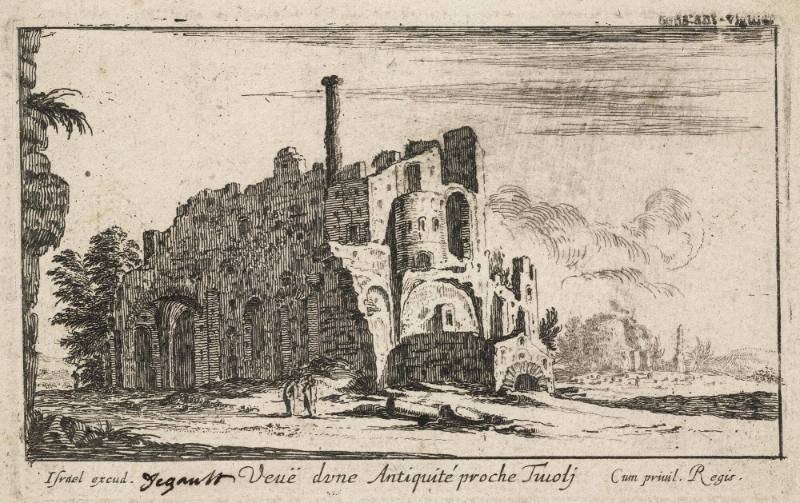 Veue d'une Antiquité proche Tivoli (View of a ruin near Tivoli)