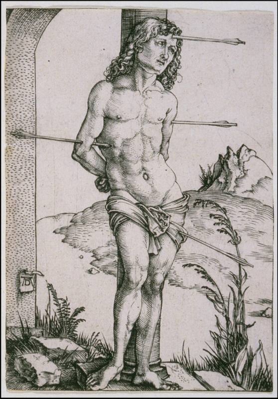 St. Sebastian Bound to a Column
