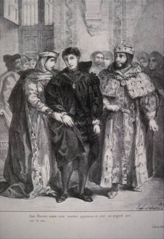 La Reine s'efforce de consoler Hamlet (The Queen tries to console Hamlet)