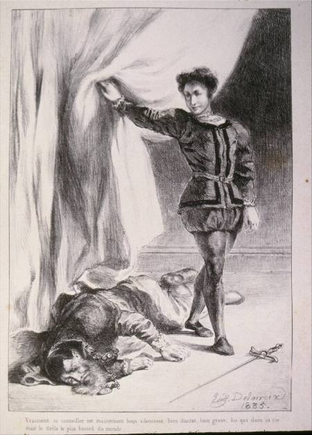 Hamlet et le Cadavre de Polonius (Hamlet and the body of Polonius)