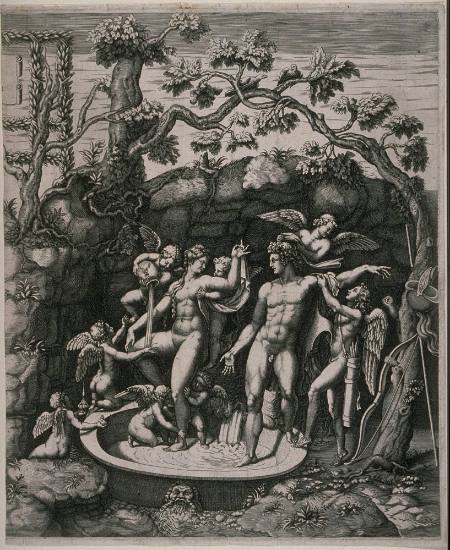 The Bath of Mars and Venus, after Giulio Romano's fresco