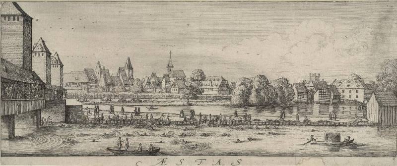 The Seasons. Four Views of Strasbourg. No. 2. Summer Aestas 