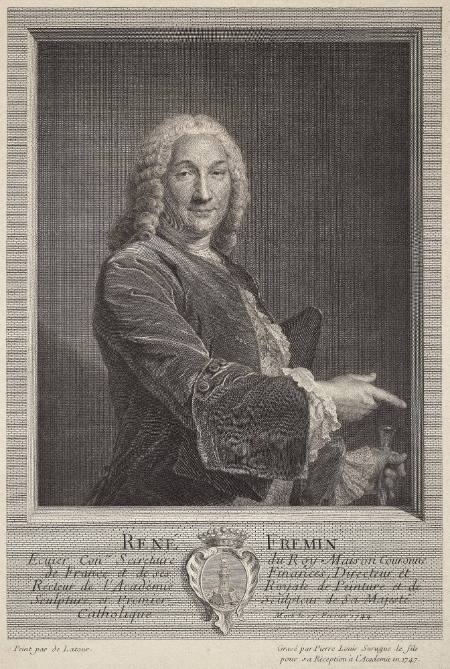 Portrait of René Fremin, Rector of the Royal Academy of Painting and Sculpture