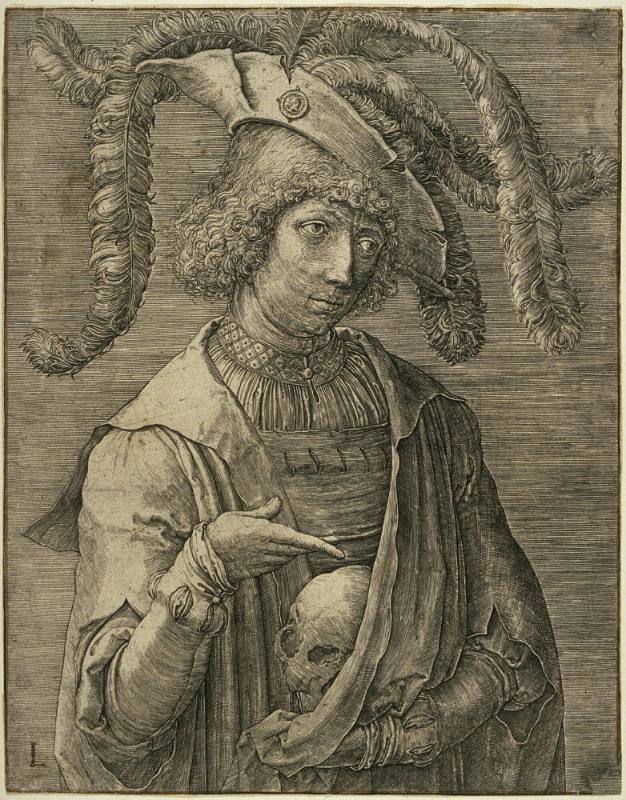 Portrait of a Young Man with a Skull