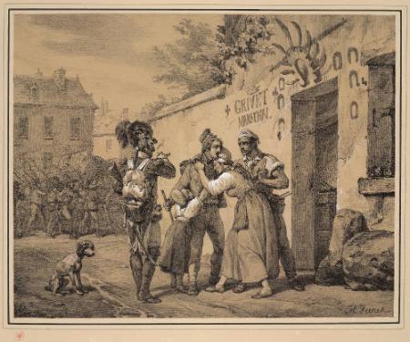 Départ du jeune Grivet pour l'armée, 1794 no. 2 from La Vie d'un Soldat