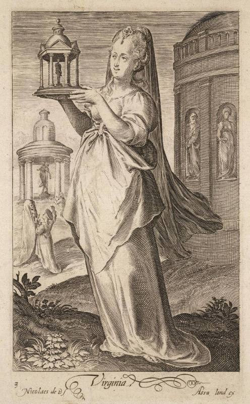 Virginia, Plate III from The Nine Worthies (Female)