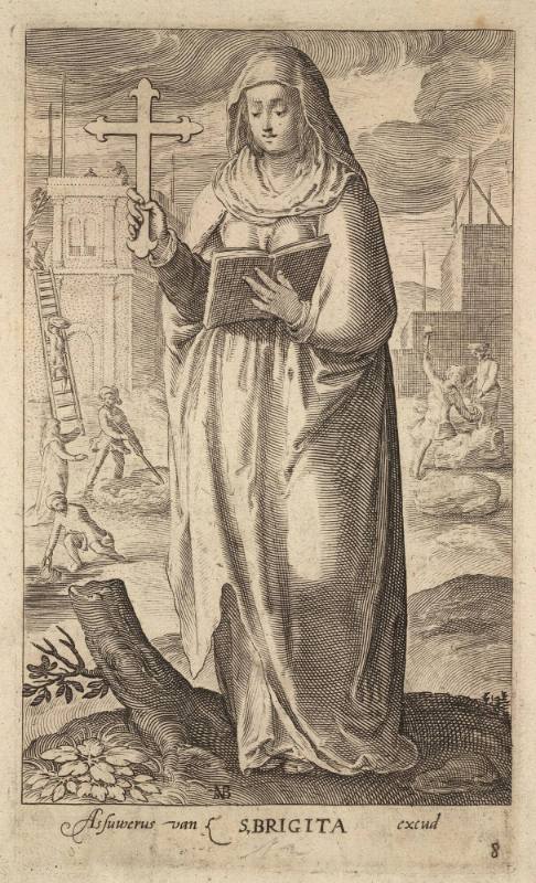 St Brigita, Plate VIII from The Nine Worthies (Female)
