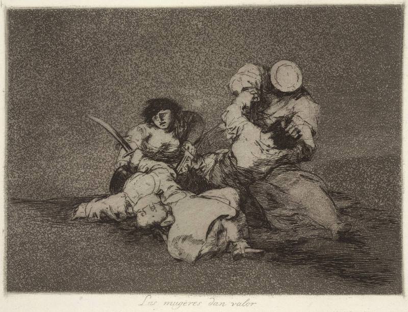 Las mugeres dan valor (The women give courage), Plate 4 of 
