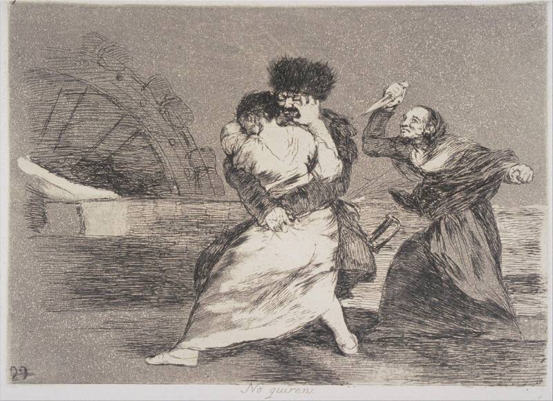 No quieran (They do not want to), Plate 9 of 