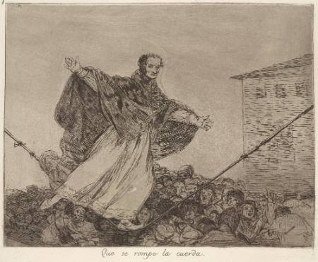 Que se rompe la cuerda (May the rope break), Plate 77 of "The Disasters of War"