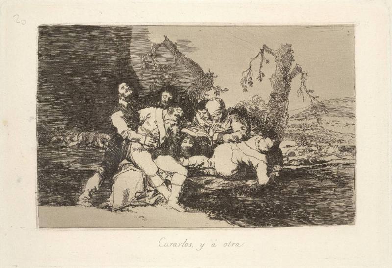 Curarlos, y á otra (Get them well, and on to the next), Plate 20 of 