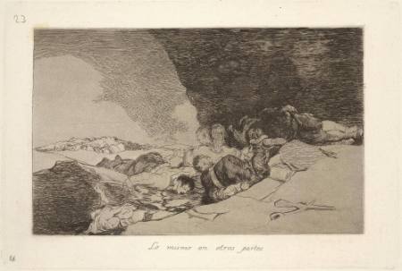 Lo mismo en otras partes (The same thing elsewhere), Plate 23 of "The Disasters of War"