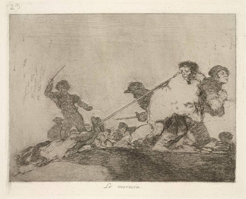 Lo Merecia (He deserved it), Plate 29 of 