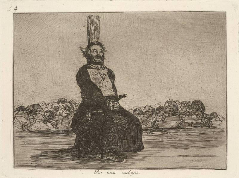 Por una nabaja (On account of a knife), Plate 34 of 