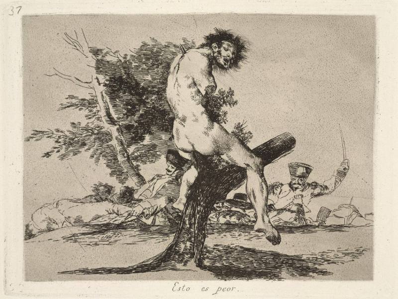 Esto es peor (This is worse), Plate 37 of 