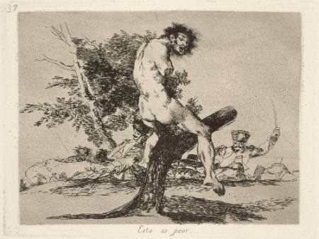 Esto es peor (This is worse), Plate 37 of "The Disasters of War"