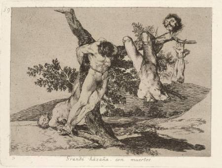 Grande Hazaña! Con Muertos! (Great deeds - against the dead!), Plate 39 of "The Disasters of War"