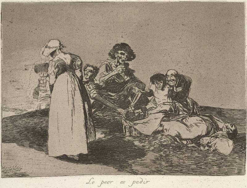 Lo peor es pedir (The worst is to beg), Plate 55 of 