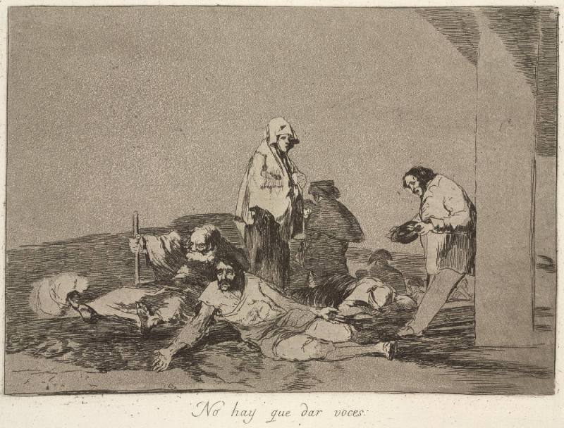 No hay que dar voces (It is no use shouting), Plate 58 of 