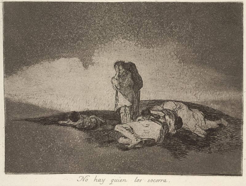 No hay quien los socorra (There is no one to help them), Plate 60 of 