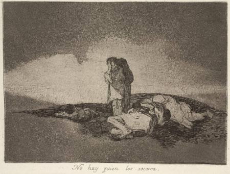 No hay quien los socorra (There is no one to help them), Plate 60 of "The Disasters of War"