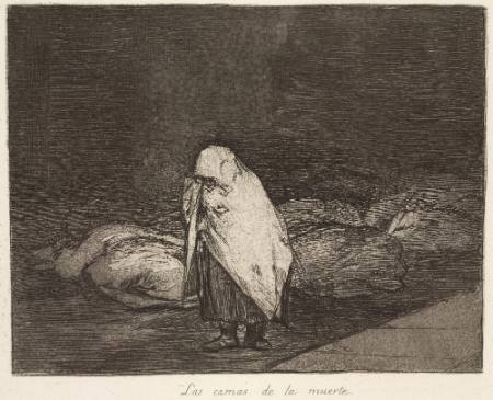 Las camas de la muerte (The deathbeds), Plate 62 of "The Disasters of War"