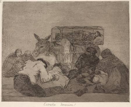 Extraña devocion! (Strange devotion!), Plate 66 of "The Disasters of War"
