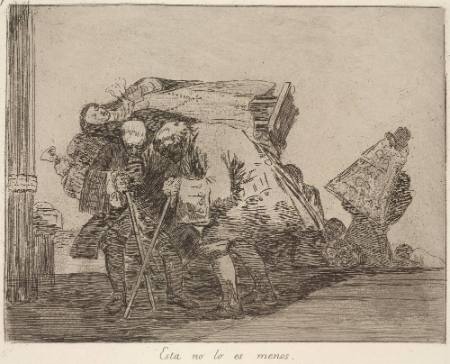 Esta no lo es menos (This is no less curious), Plate 67 of "The Disasters of War"