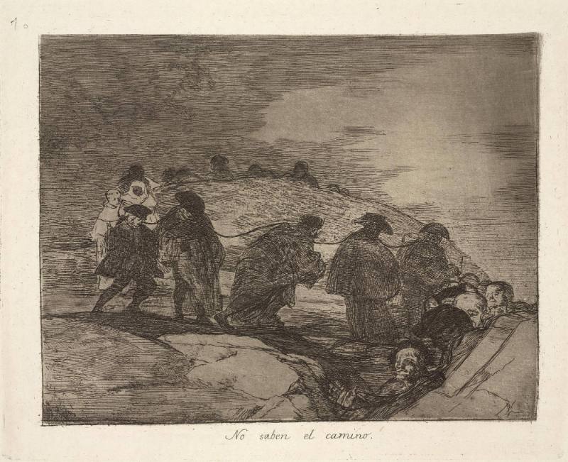 No saben el camino (They don't know the way), Plate 70 of 