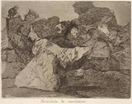 Farándula de charlantenes (Troupe of Charlatans), Plate 75 of "The Disasters of War"