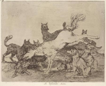Se defiende bien (He defends himself well), Plate 78 of "The Disasters of War"