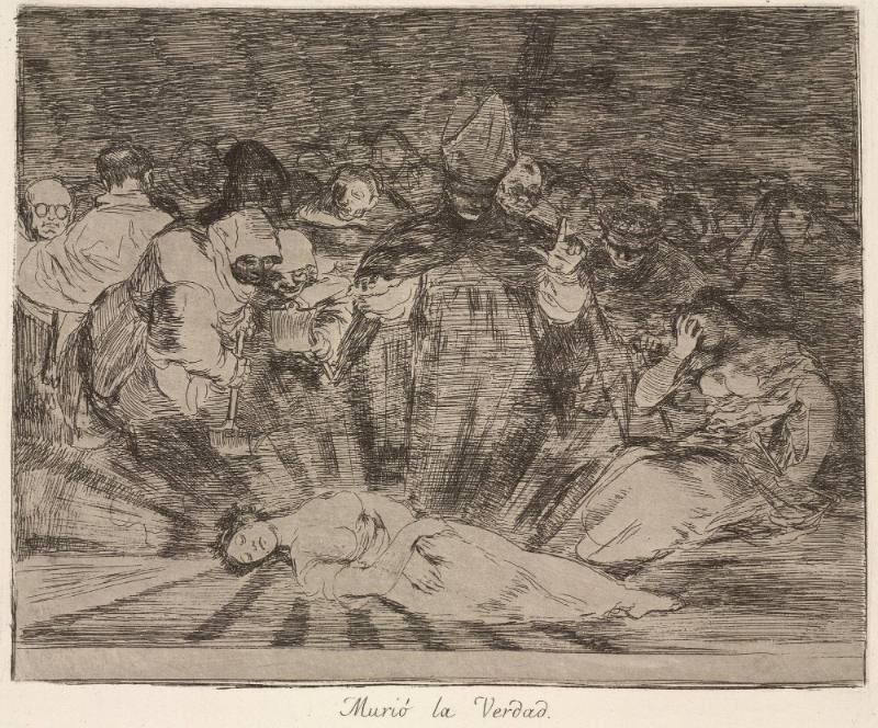 Murío la verdad (Truth has died), Plate 79 of 