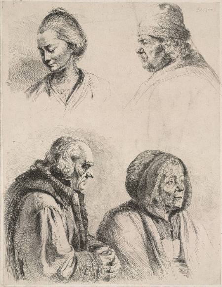 Untitled (four heads, two men and two women)
