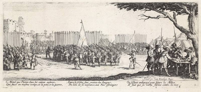 Enlisting of the Troops (plate 2 of The Miseries of War)