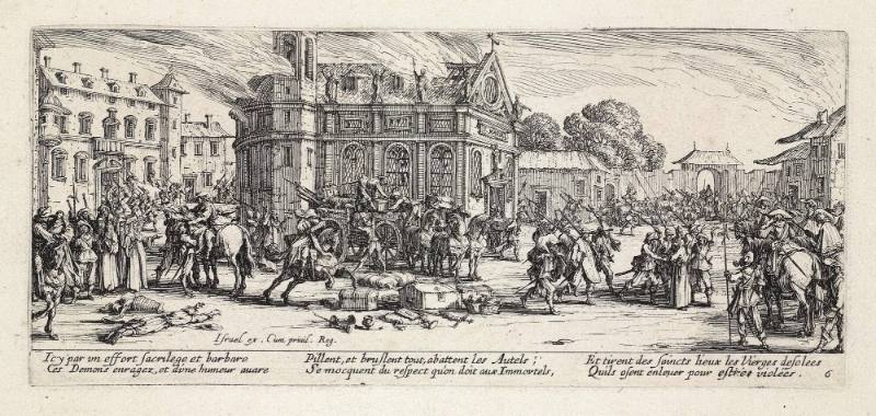 The Devastating of a Monastery  (Plate 6 of The Miseries of War)