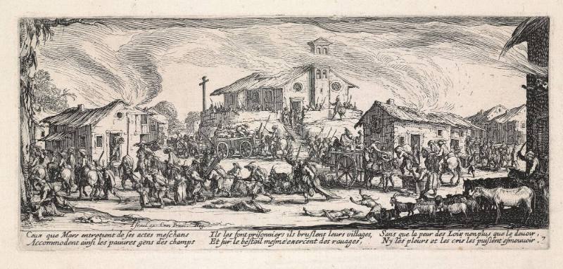 Pillaging and Burning a Village  (Plate 7 of The Miseries of War)
