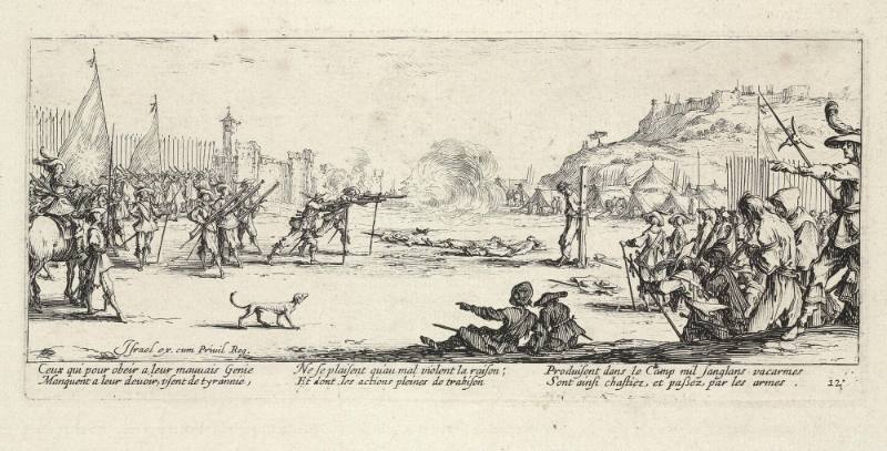 The Shooting with Harquebuses  (Plate 12 of The Miseries of War)