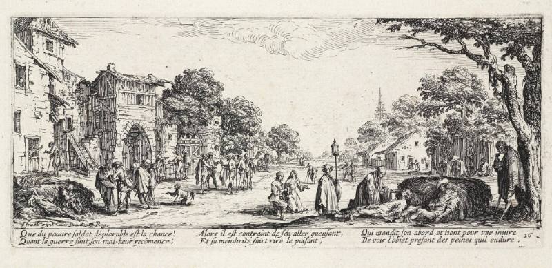 Dying on the Streets  (Plate 16 of The Miseries of War)