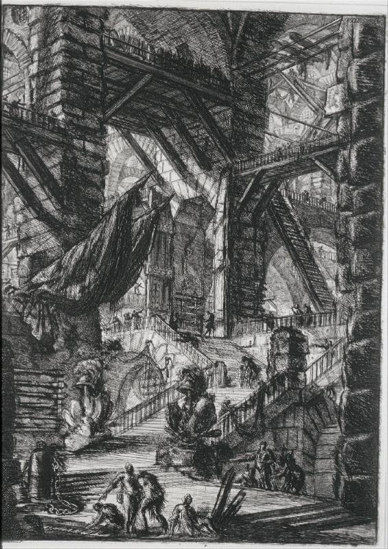 The Staircase with Trophies, plate 8 of Carceri d’invenzioni (Imaginary Prisons)