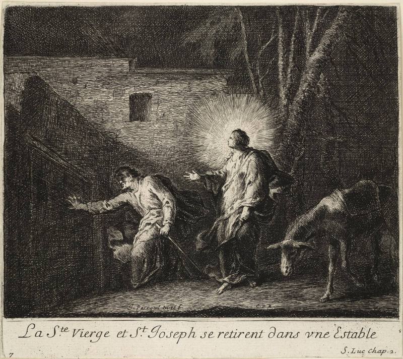 Joseph and Mary Retire in the Stable