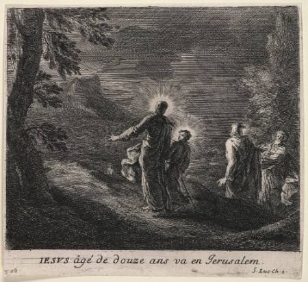 Christ, Age Twelve Goes to Jerusalem, from the Mysteries of the Life of Jesus Christ