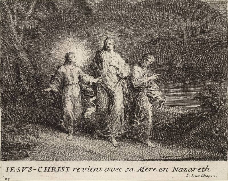Christ Returns to Nazareth with his Mother