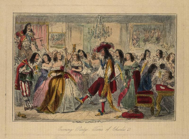 Series of 10 etchings from comic history of England #7