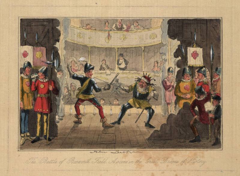 Series of 10 etchings from comic history of England #8