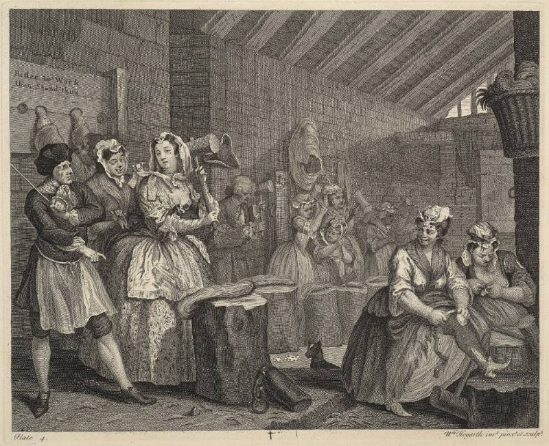 A Harlot's Progress, Plate 4
