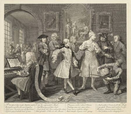 A Rake's Progress, Plate 2