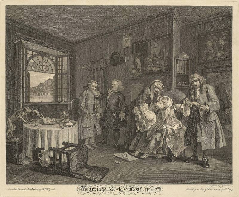 Marriage A-la-Mode, Plate VI