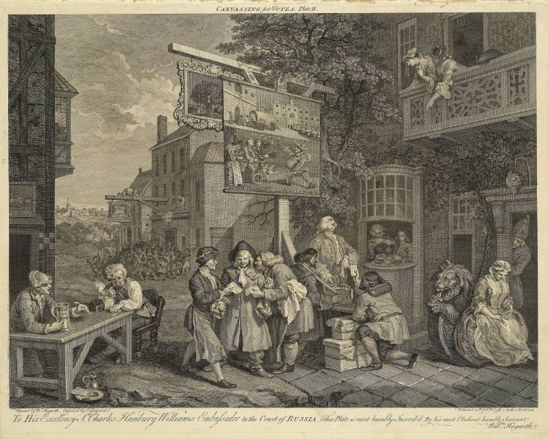 Canvassing for Votes, plate 2 from the series Four Prints of an Election