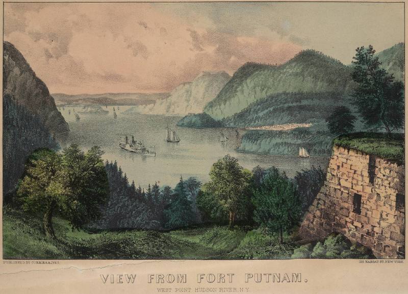 View from Fort Putnam, West Point, Hudson River, NY
